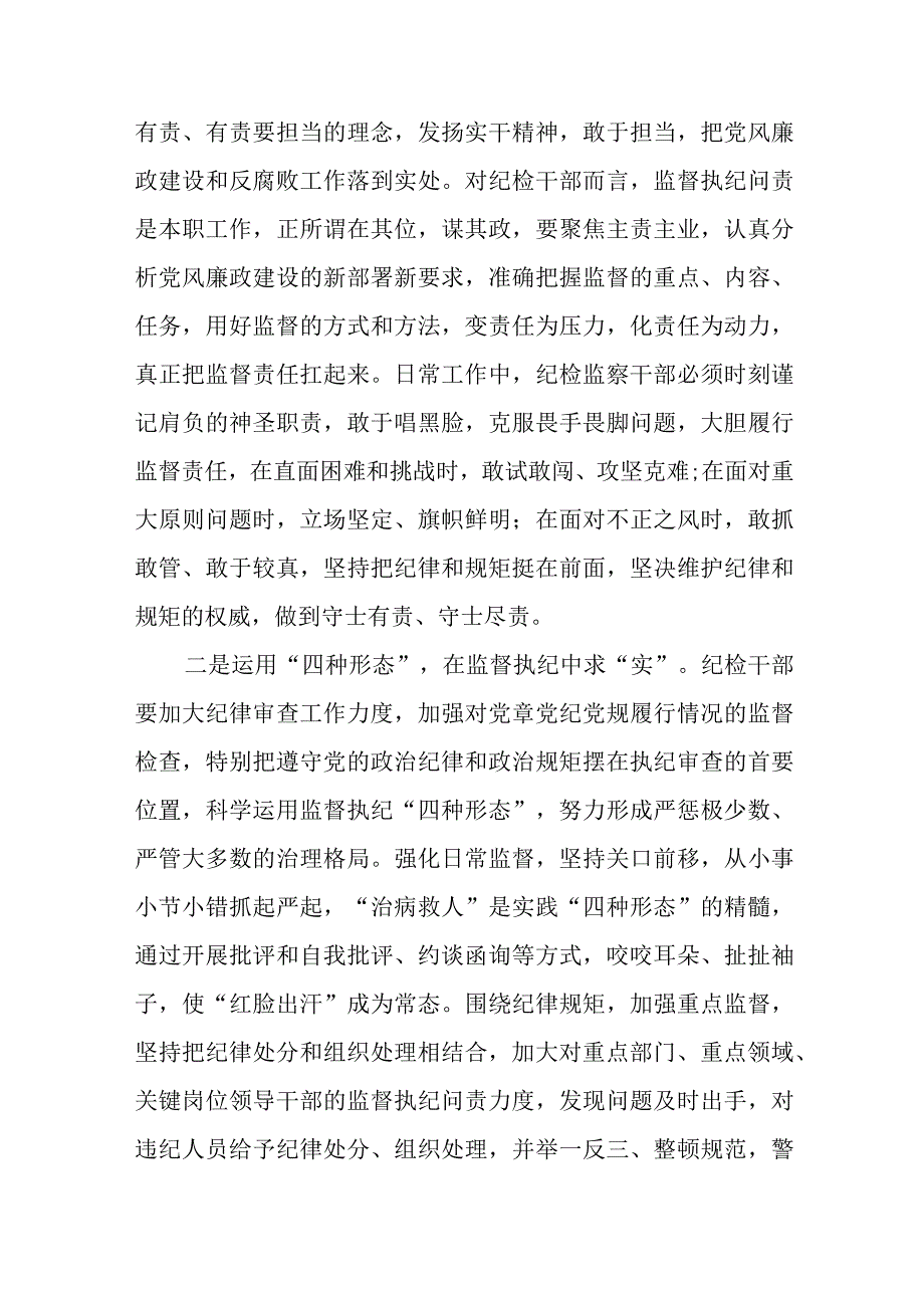 纪检监察干部在教育整顿打铁必须自身硬专题研讨会上的发言材料共二篇.docx_第3页