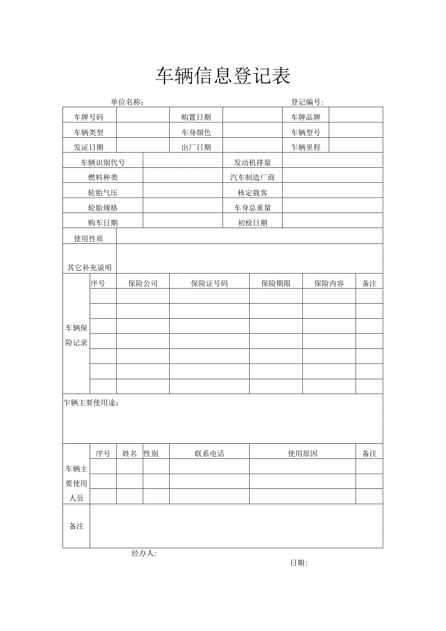 车辆信息登记表.docx_第1页