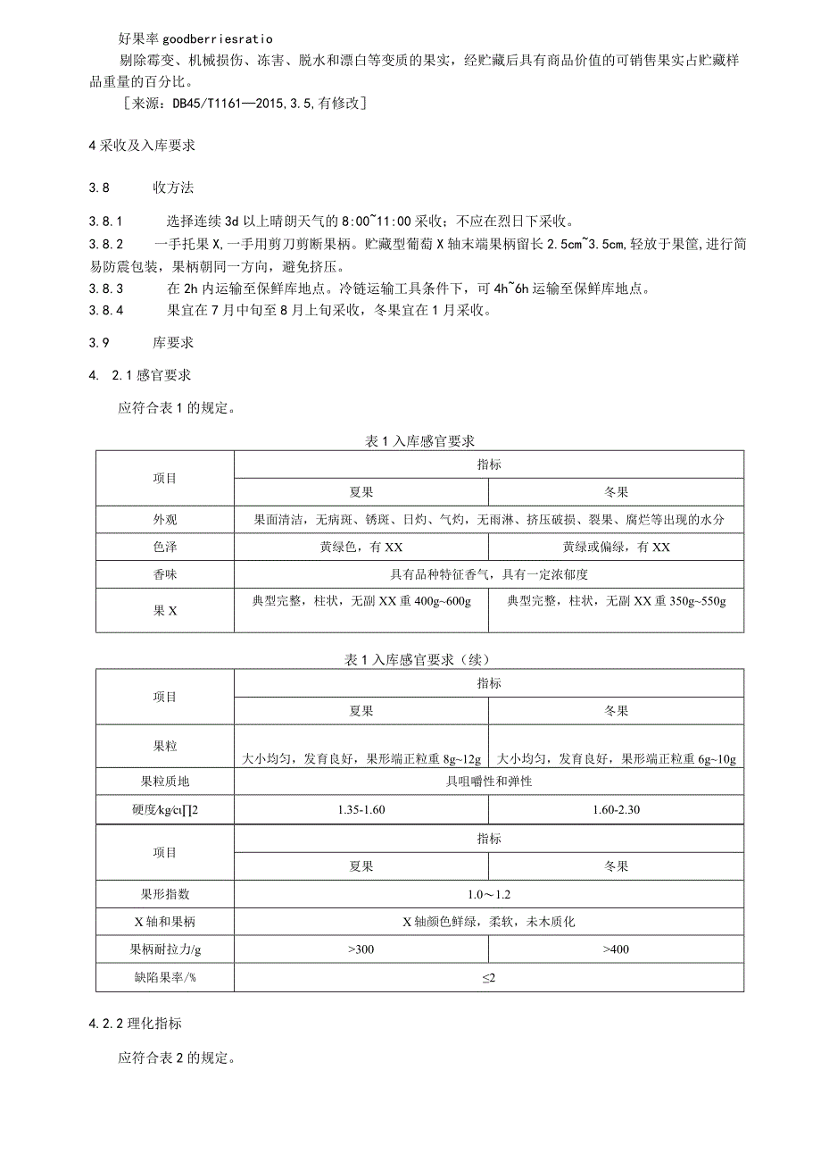 阳光玫瑰葡萄两收果贮藏保鲜技术规范.docx_第2页