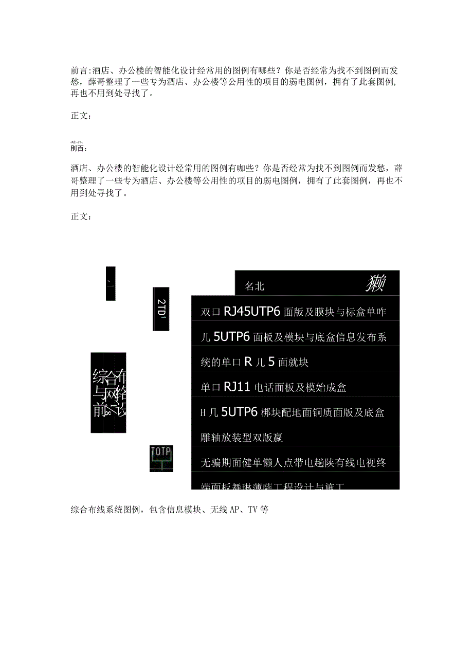 酒店办公楼等类型项目CAD图例2017811.docx_第1页