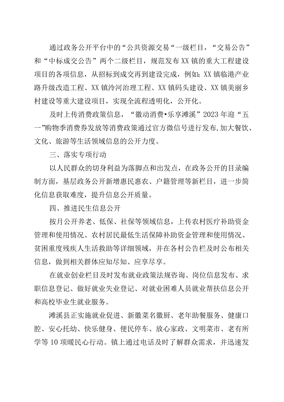 镇2023年政务公开上半年重点工作落实情况.docx_第2页