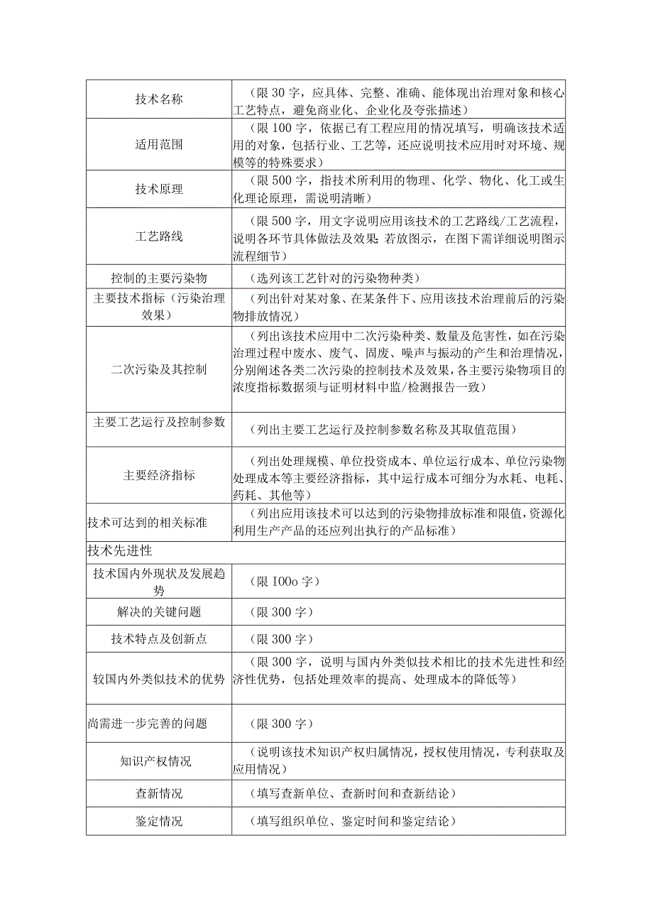 重庆市无废城市建设试点相关先进技术申报表.docx_第3页