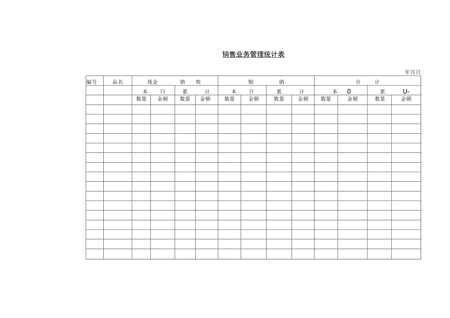 销售业务管理统计表.docx_第1页