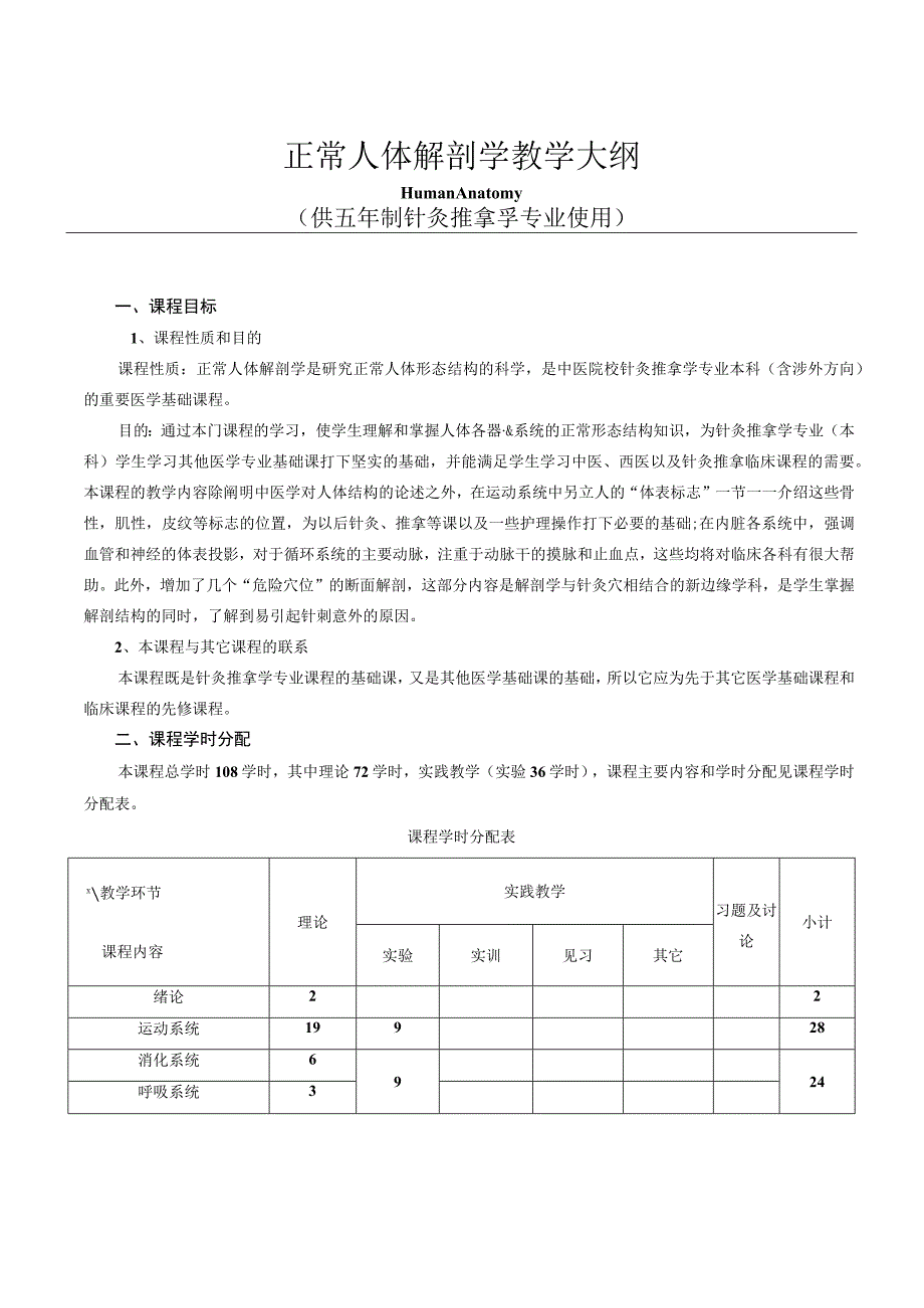 针灸推拿学含涉外本科大纲.docx_第1页