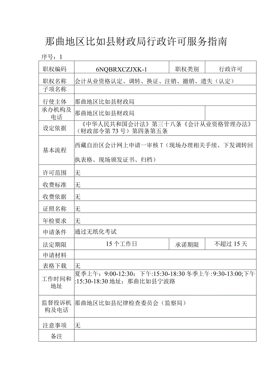 那曲地区比如县财政局行政许可服务指南.docx_第1页