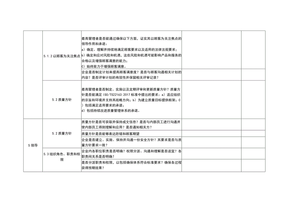 2023年ISO22163 轨道交通业质量管理体系内部审核检查表.docx_第3页