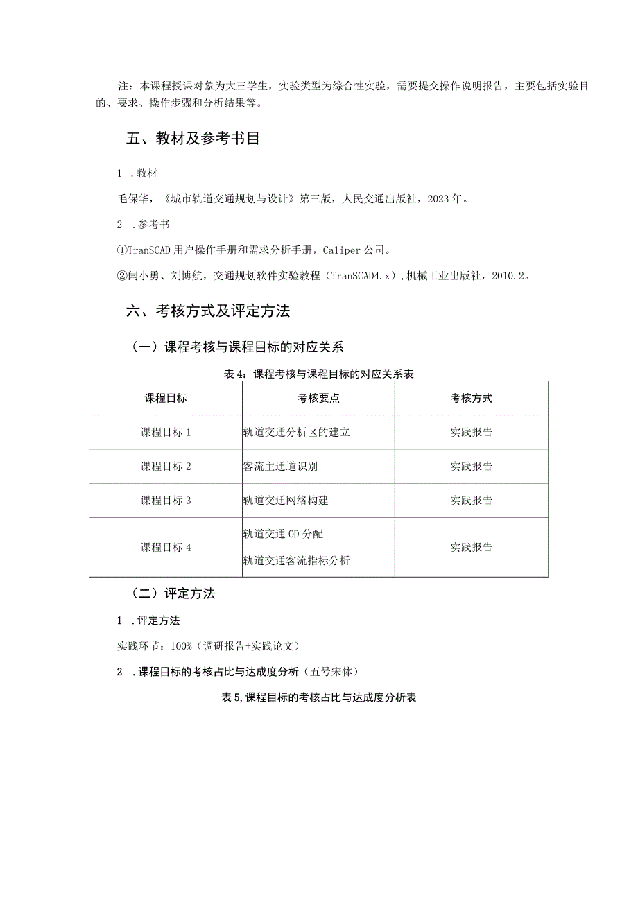 24、《城市轨道交通规划与设计课程设计》课程教学大纲——肖为周.docx_第3页