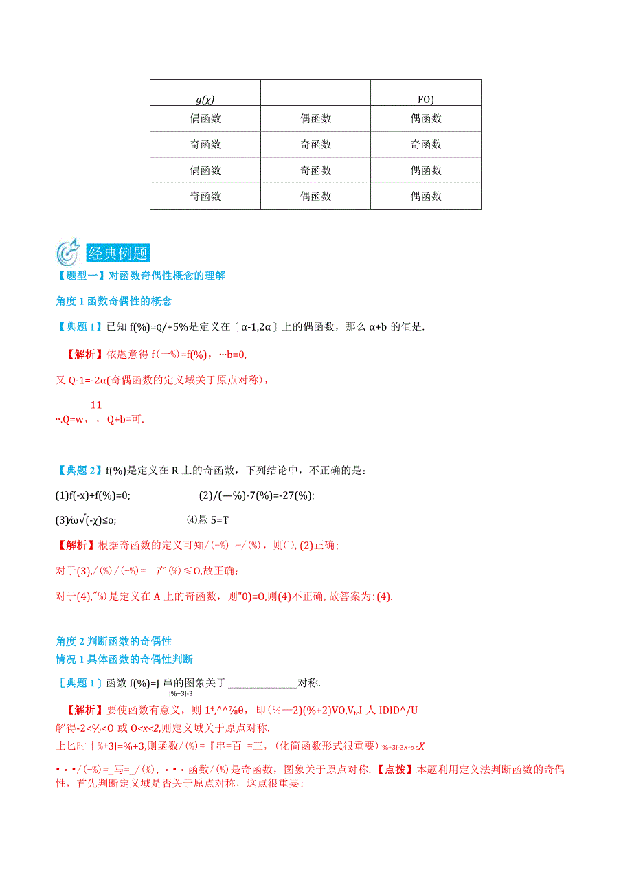 (人教A版必修第一册)3.3函数的奇偶性-(教师版).docx_第2页