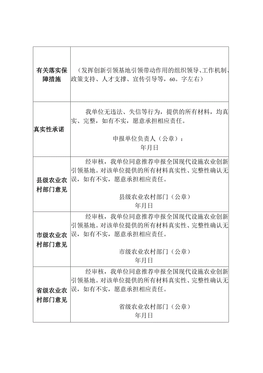 2023年全国现代设施农业创新引领基地暨省级现代设施农业创新引领主体申报书（样式）.docx_第3页