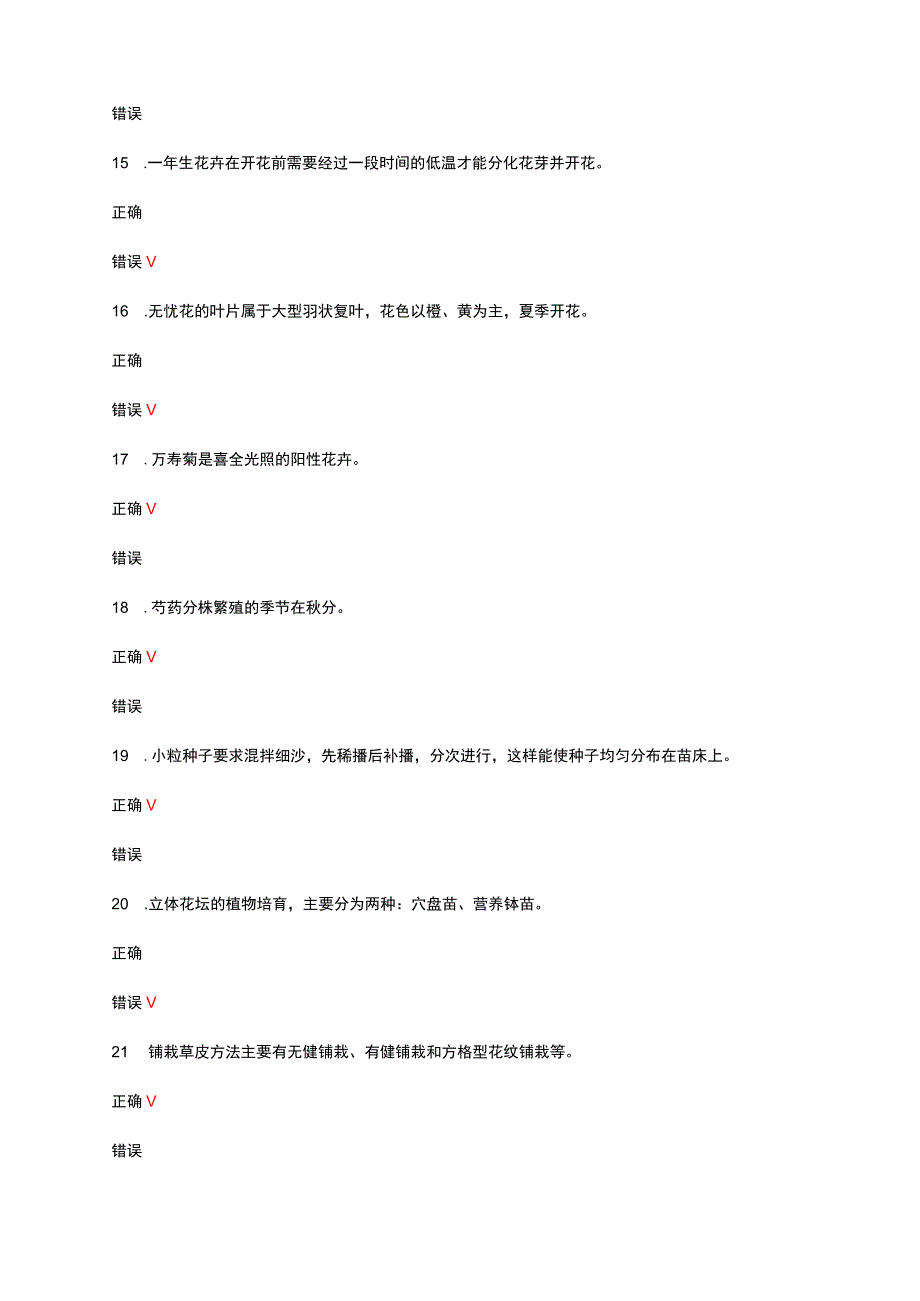 2023园艺生产技术员四级理论试题试题.docx_第3页