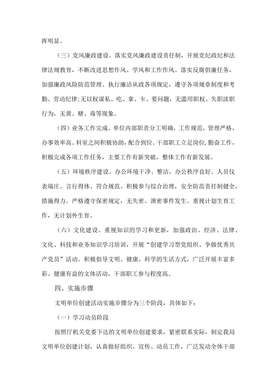 局文明单位创建工作计划.docx_第2页