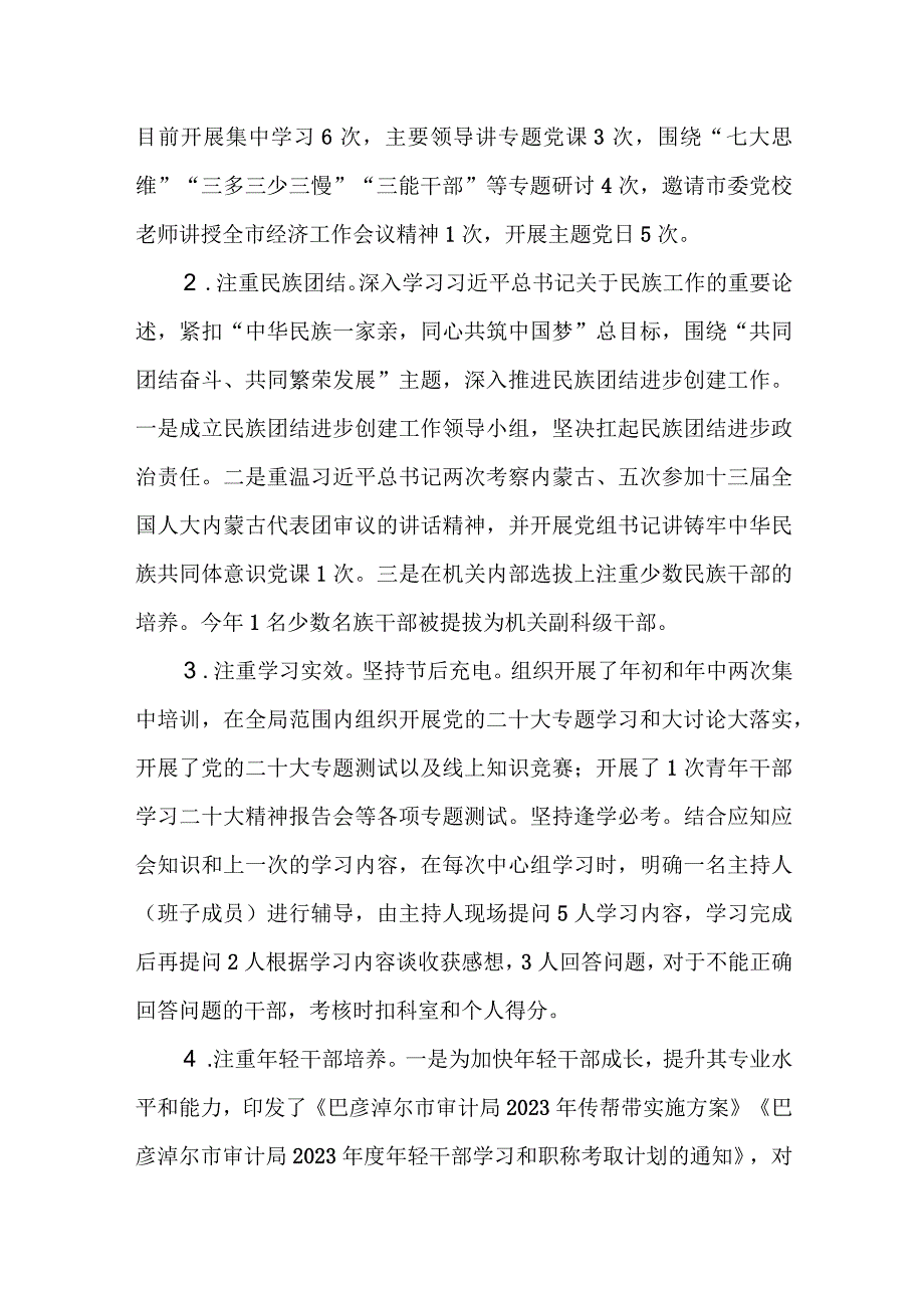 审计局2023年半年党建工作总结.docx_第3页