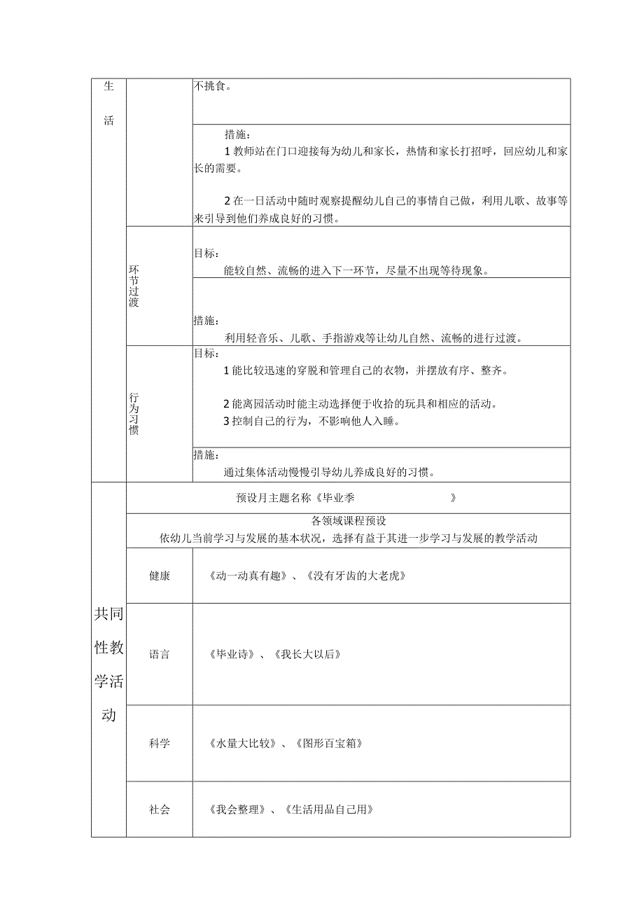 幼儿园七月教育活动计划表.docx_第2页