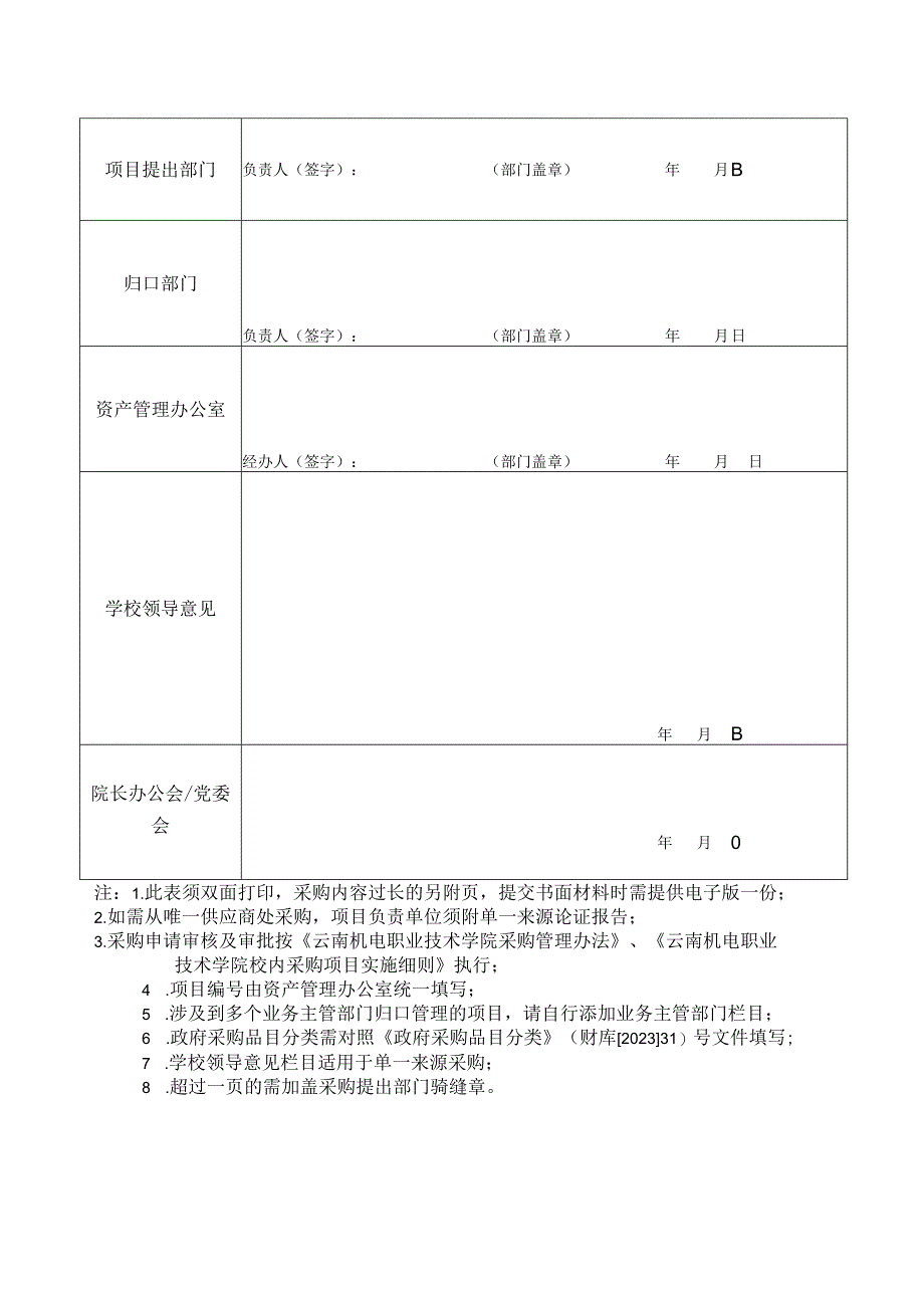 云南机电职业技术学院采购申请表（工程）-202303修订.docx_第2页