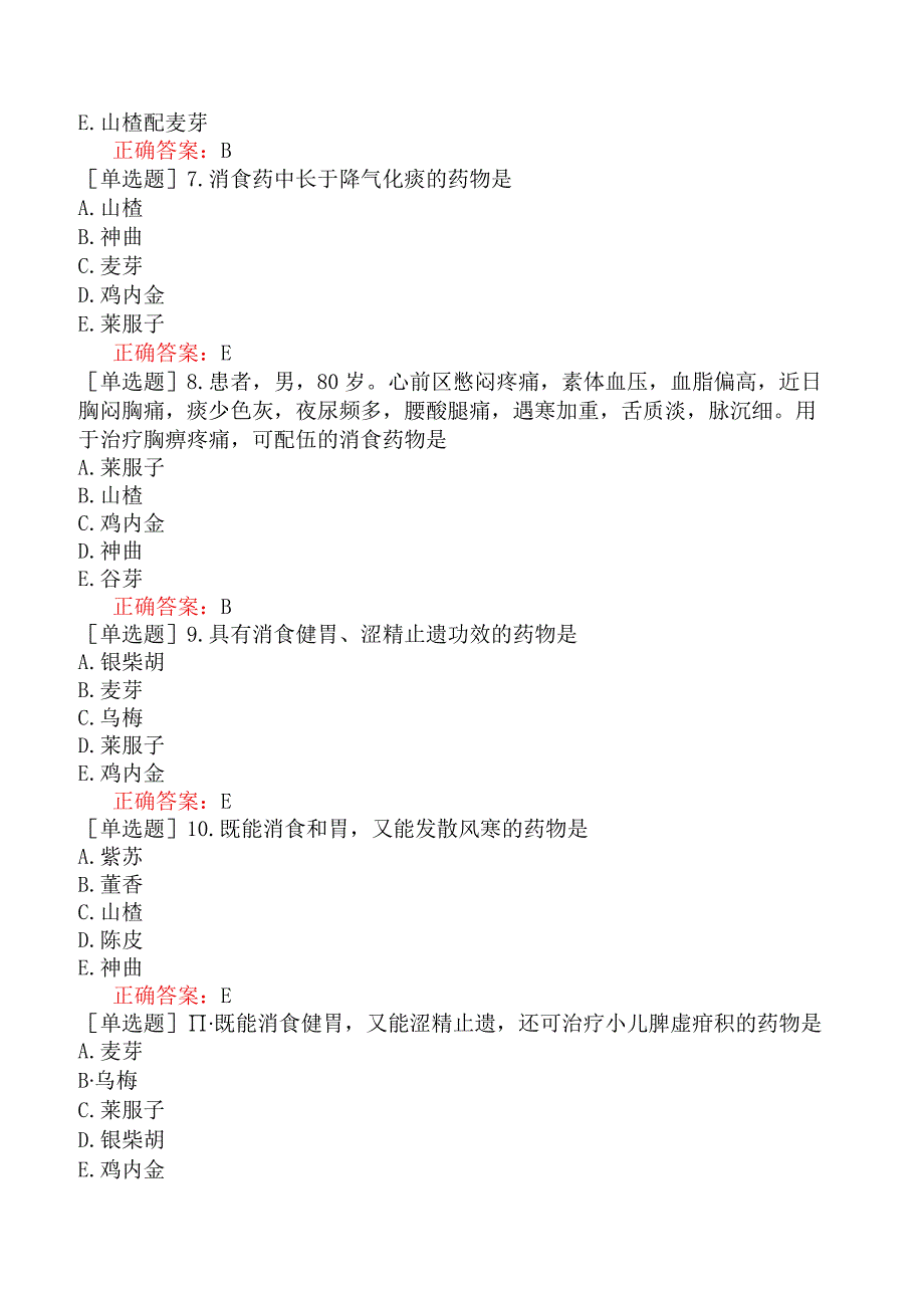 中医主治系列-中西医骨伤学【代码：329】-中药学（二）-消食药.docx_第2页