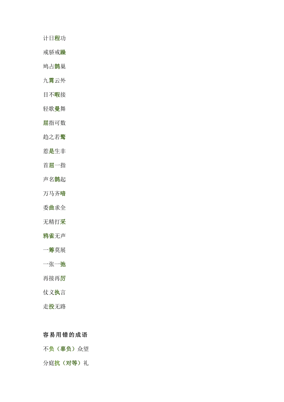 小学语文75个容易读错、写错、用错的成语.docx_第2页