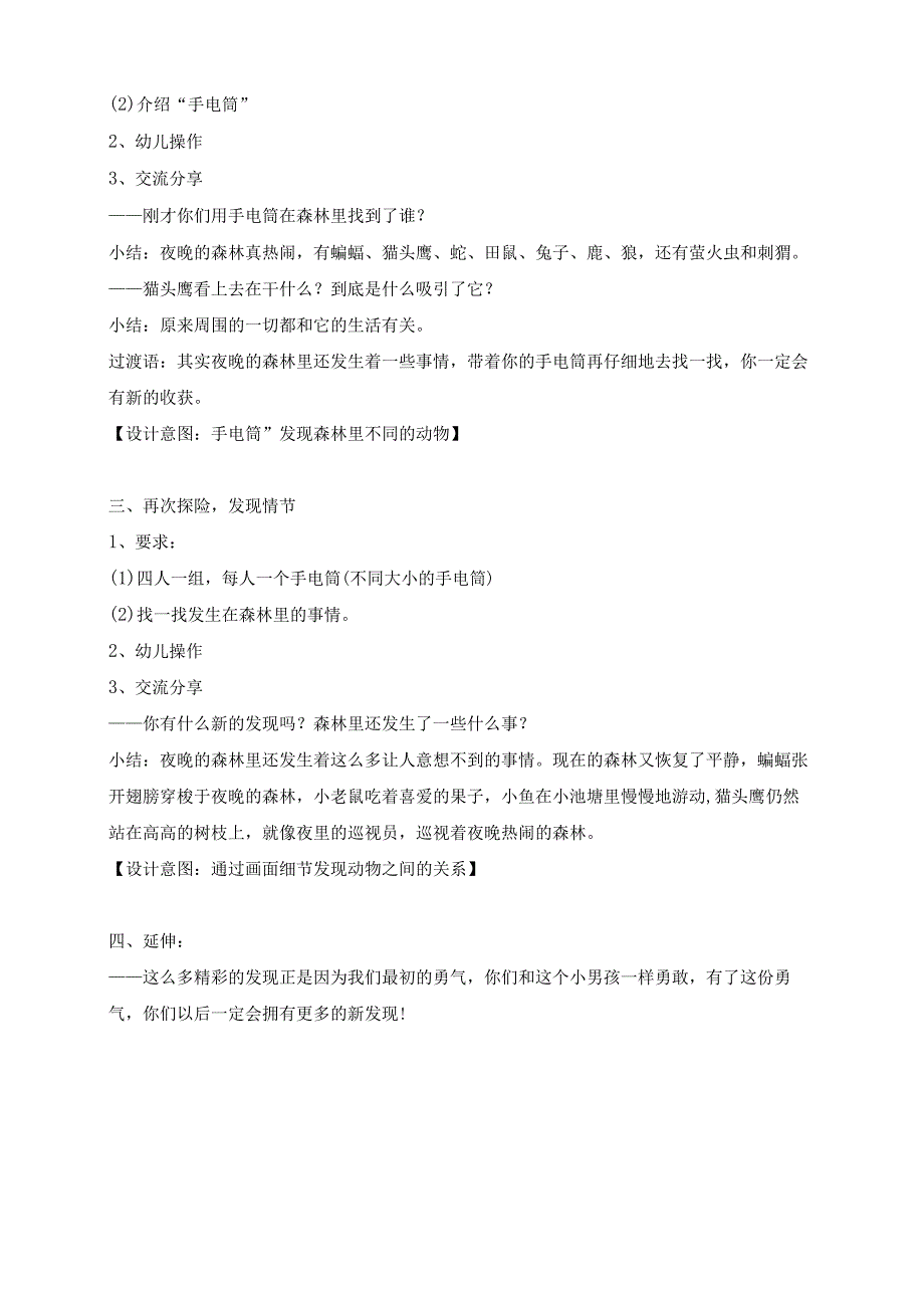 幼儿园优质公开课：大班语言绘本《手电筒看见了什么》教案.docx_第2页