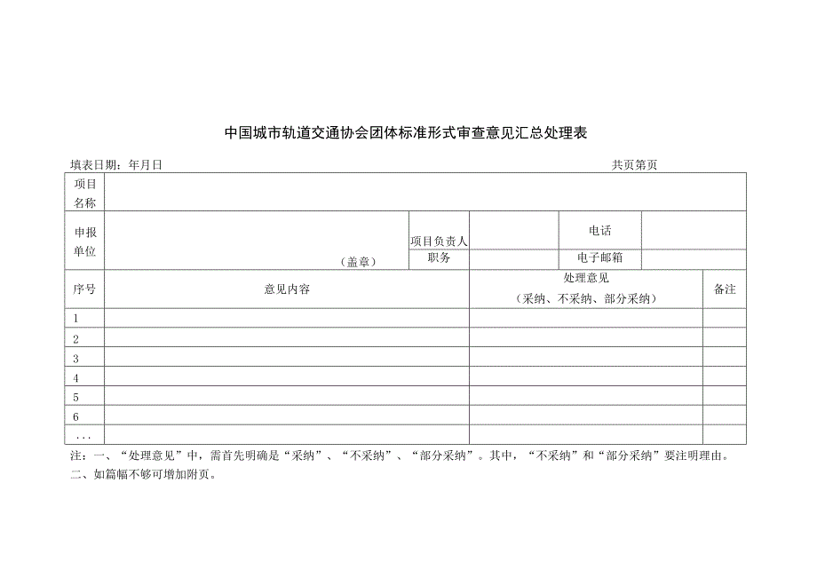 模板39.中国城市轨道交通协会团体标准形式审查意见汇总处理表.docx_第1页