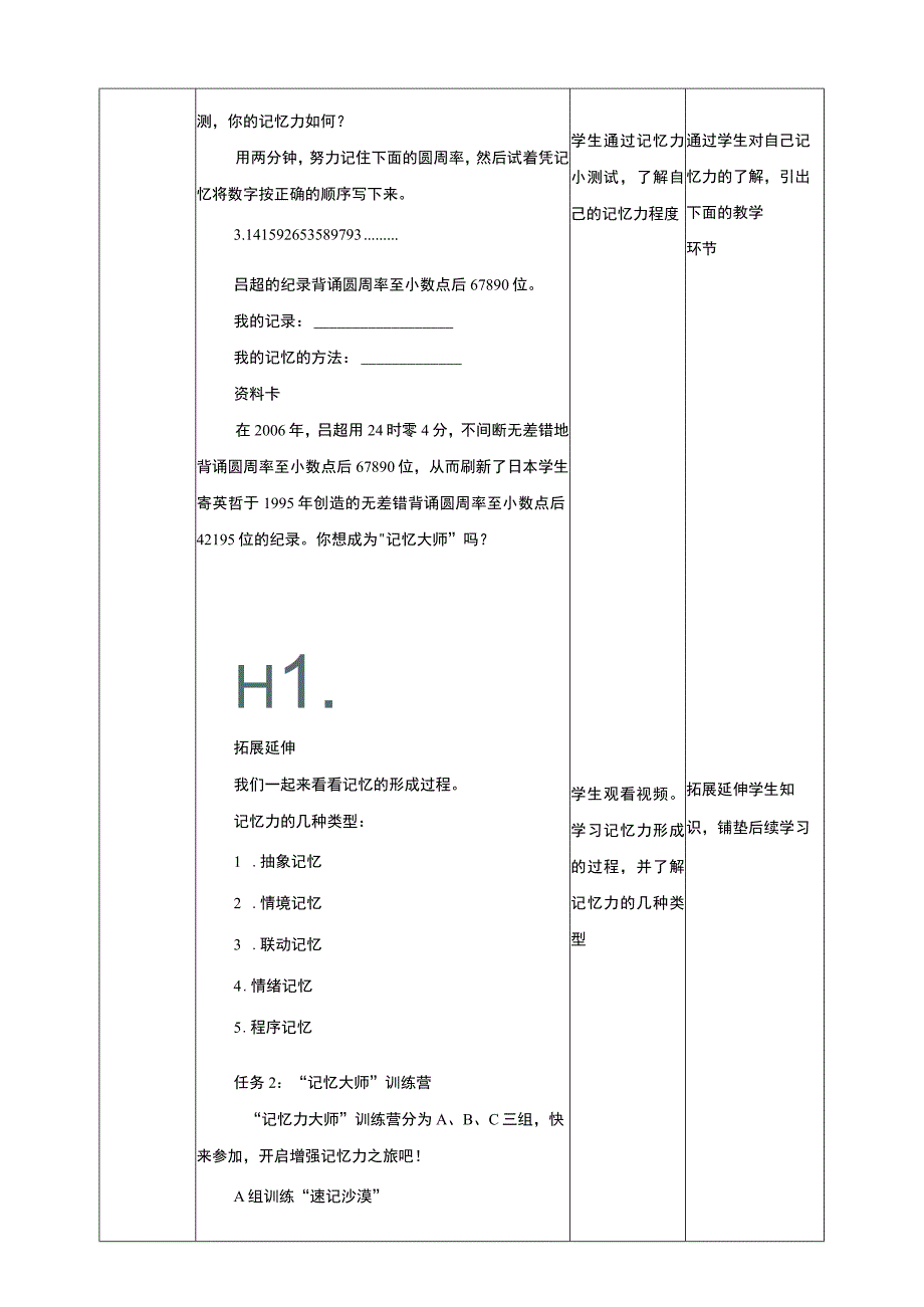 活动一《记忆力大挑战》教案.docx_第2页