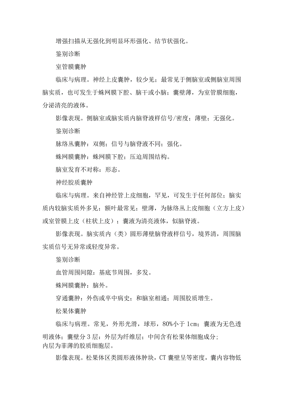 颅内囊肿性病变分类及脉络丛囊肿、蛛网膜囊肿、皮样囊肿、拉克氏囊肿等颅内正常变异囊肿、各种病因囊肿、肿瘤囊性变部分疾病等病理、影像.docx_第2页