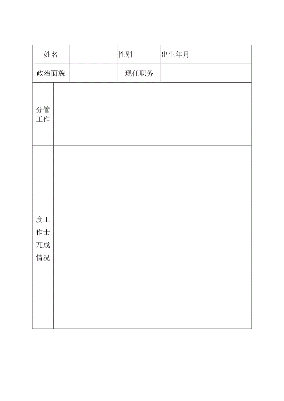 附件31：南阳市县（处）级干部年度考核登记表（所有中层干部填写）.docx_第2页