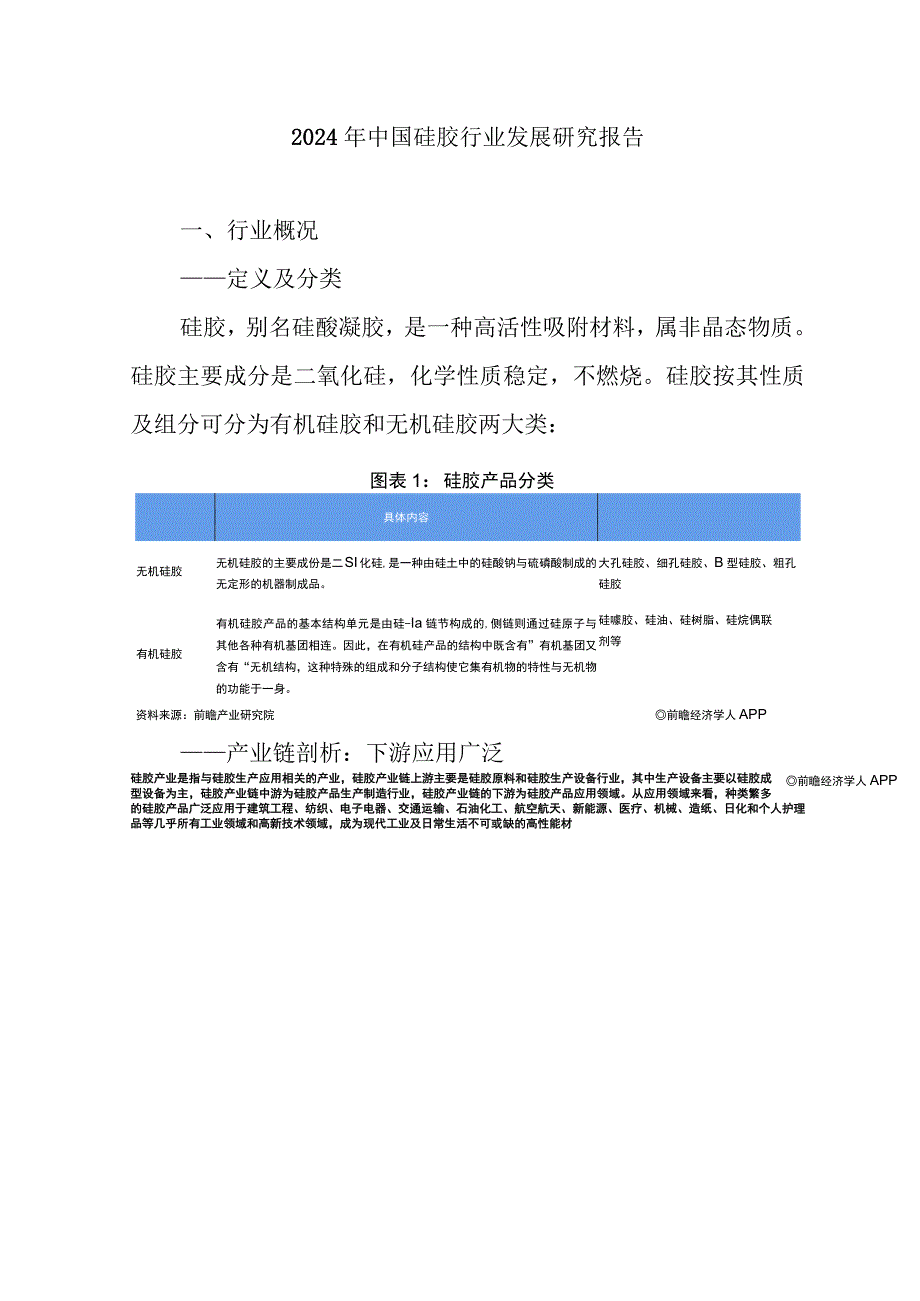 2024年中国硅胶行业发展研究报告.docx_第1页