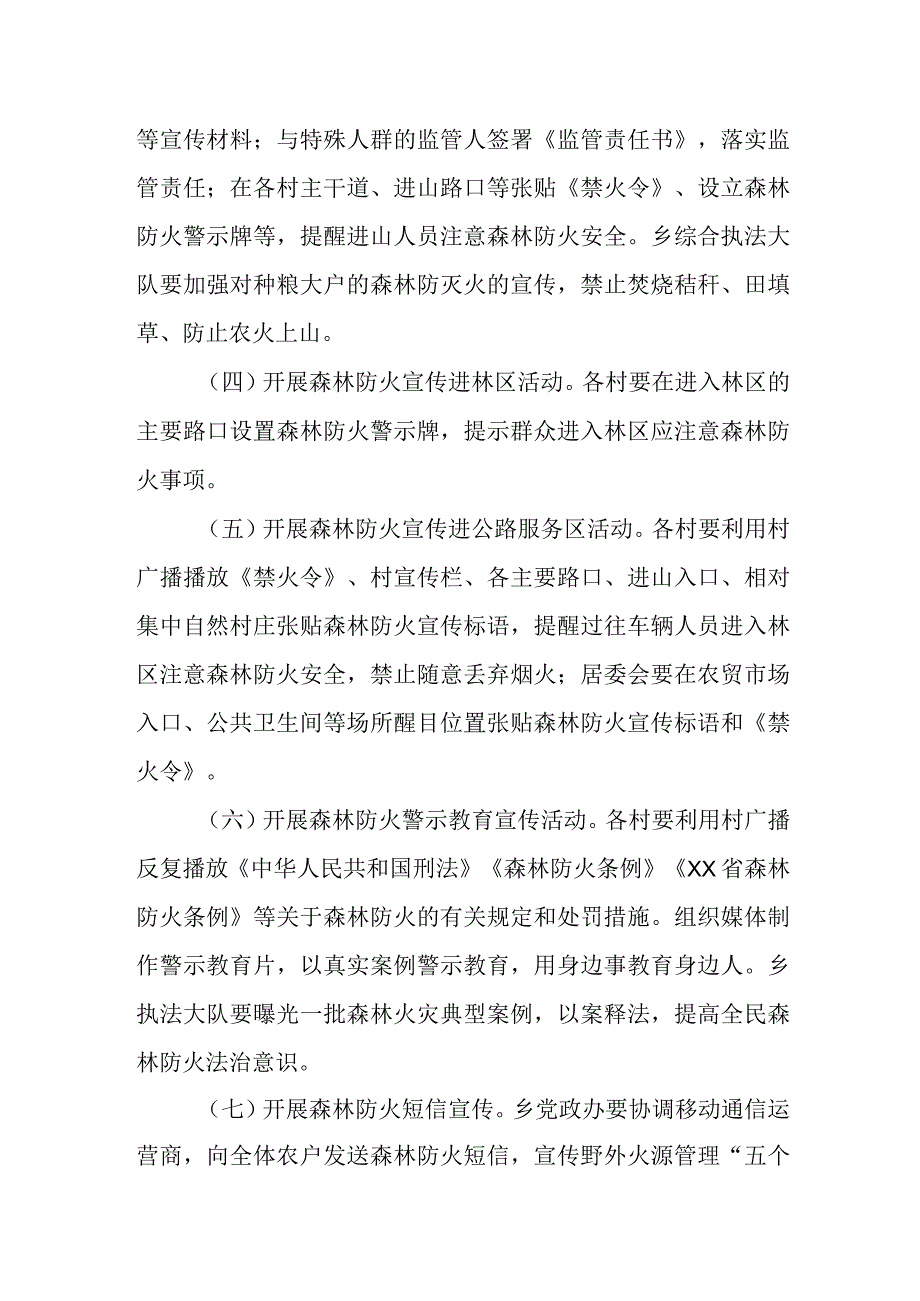 XX乡2023年森林防火宣传月活动方案.docx_第3页