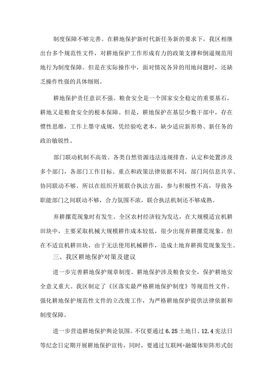 2023年乡村振兴工作总结及2024年工作计划、耕地保护现状调研报告两篇.docx_第3页