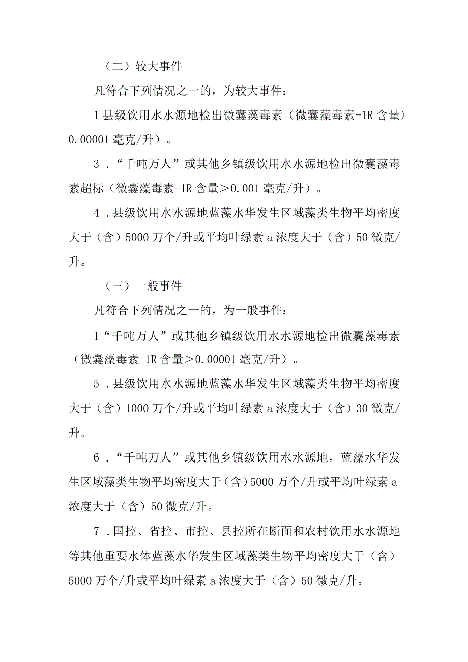 2023年饮用水水源地及其他重点水体蓝藻水华防控应急预案.docx_第3页