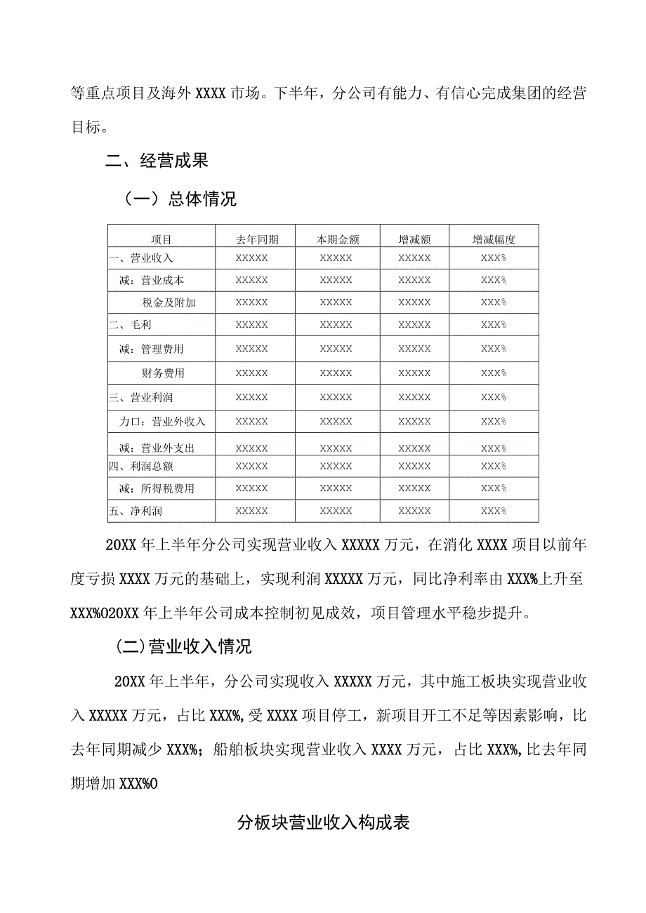 20XX年上半年经济活动分析报告（专业完整模板）.docx_第3页