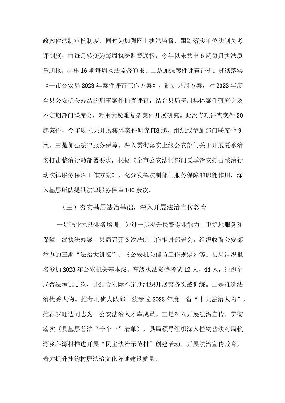 2023年推进法治政府建设工作总结及2024年工作思路供借鉴.docx_第2页