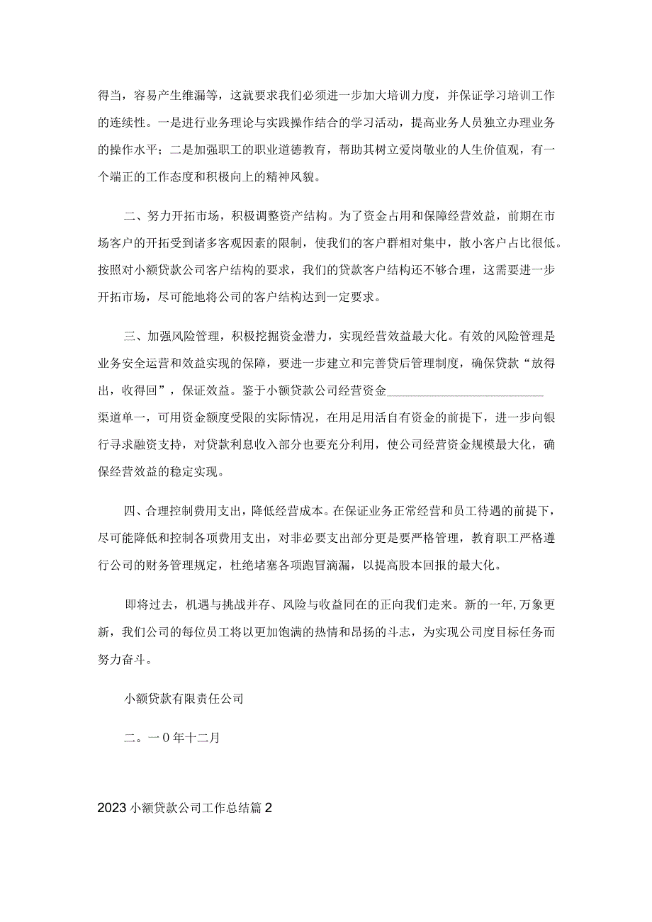 2023小额贷款公司工作总结.docx_第3页