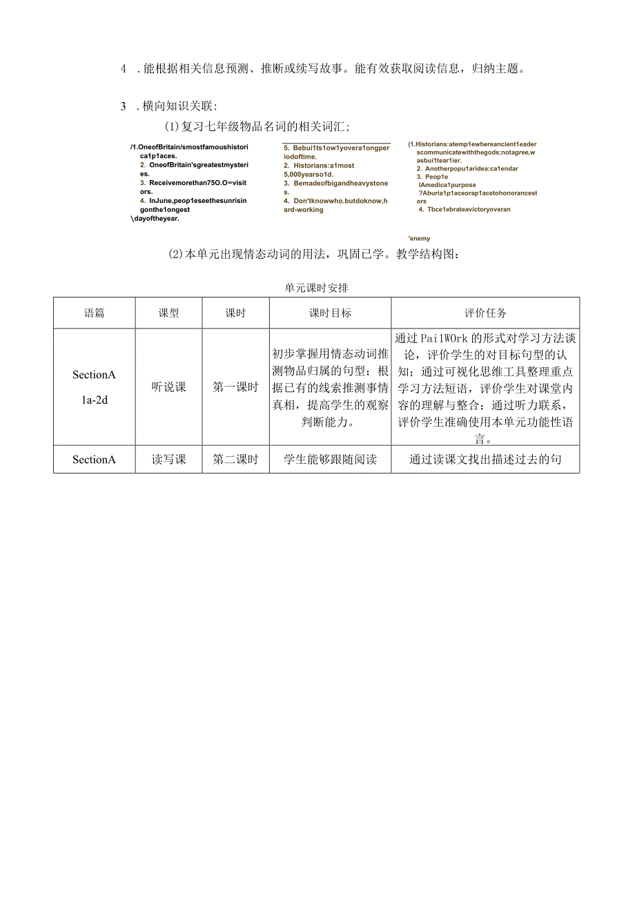 Section B (3a-Self Check)大单元教学设计Unit 8 It must belong to Carla docx.docx_第2页