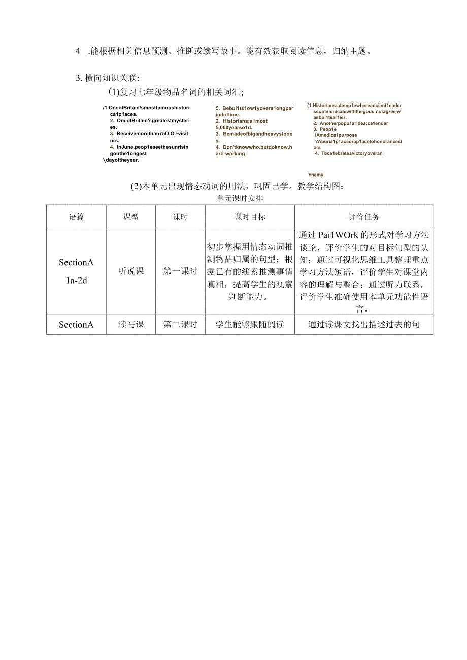 Section A 1a-2d 大单元教学设计Unit 8 It must belong to Carla.docx_第2页