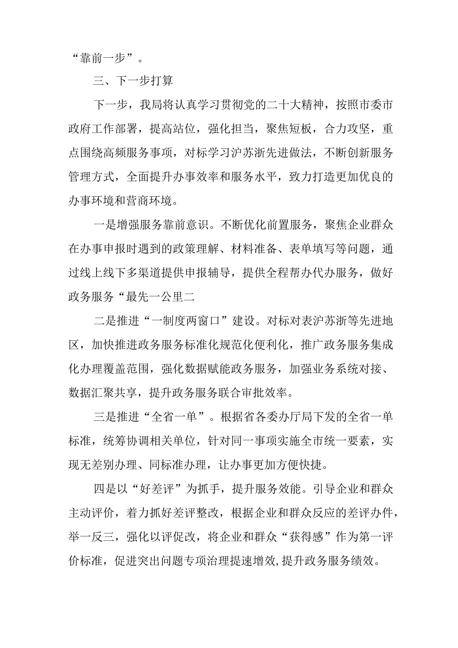 XX市数据资源管理局关于营商环境突出问题专项治理的自查报告.docx_第3页