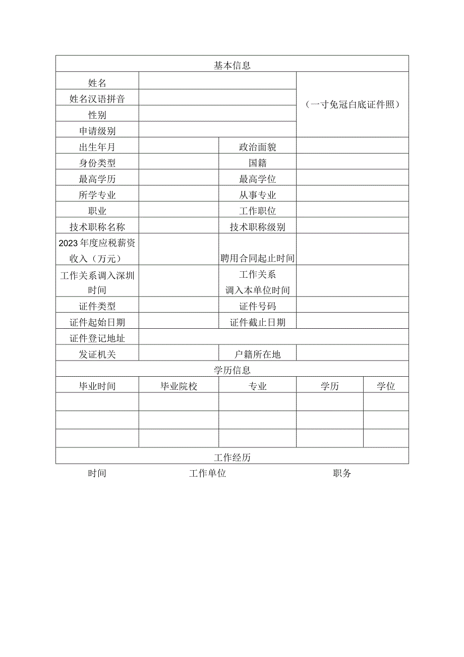 创新中心“南山领航卡”申请核准表.docx_第2页