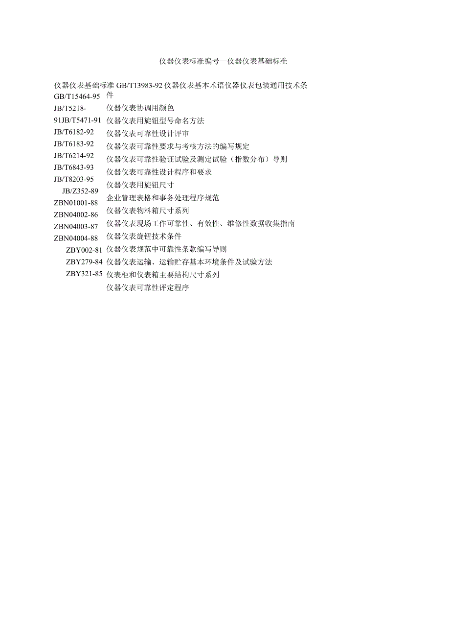 仪器仪表标准仪器仪表基础标准.docx_第1页