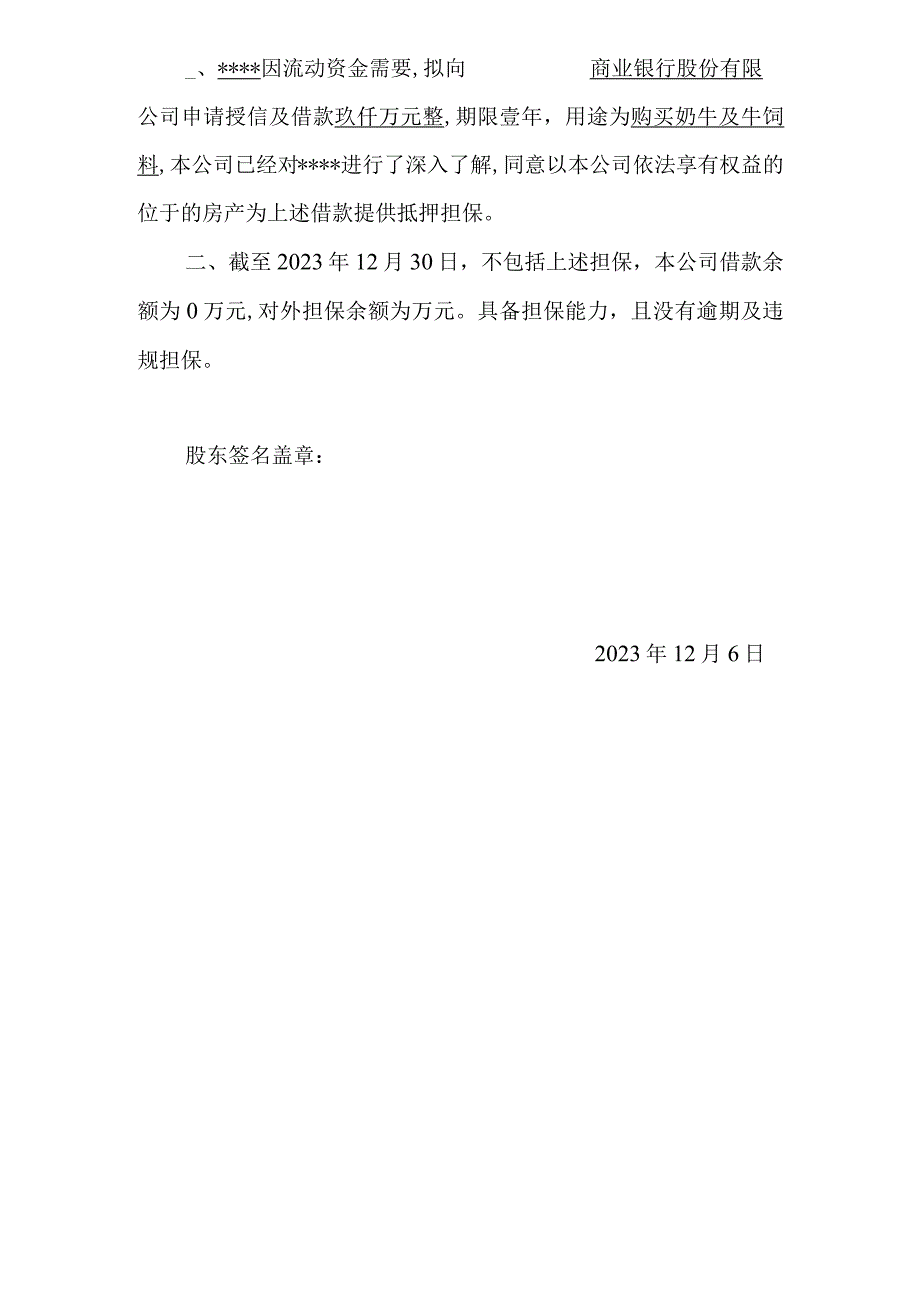 为借款担保的公司董事会决议.docx_第2页