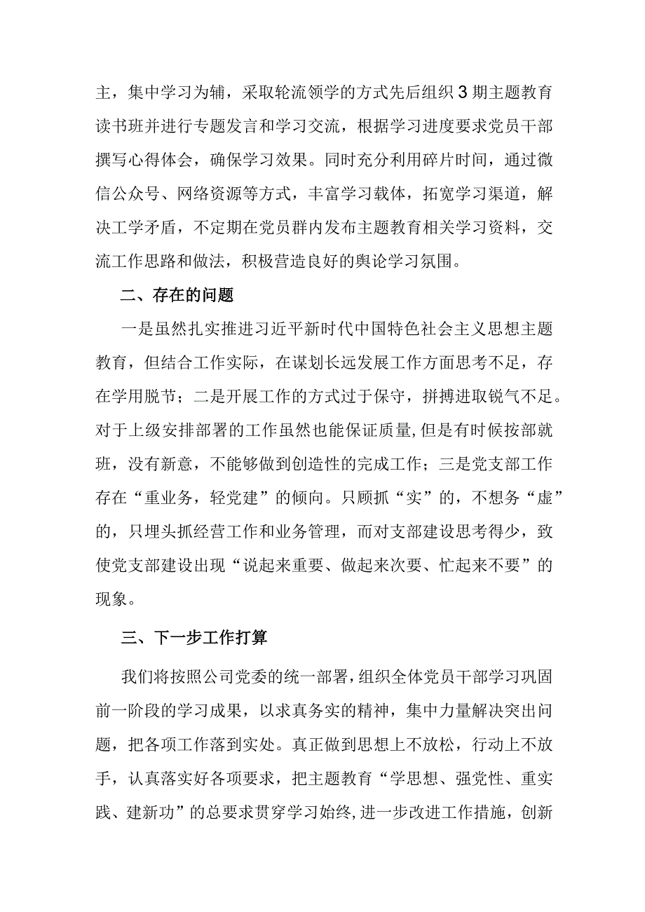 公司党委主题教育督导进展情况工作汇报.docx_第3页