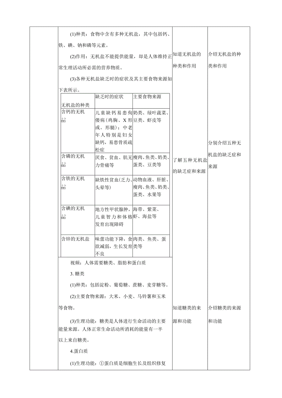 初中：浙教九上科学4-1 食物和营养 第2课时 教案.docx_第2页