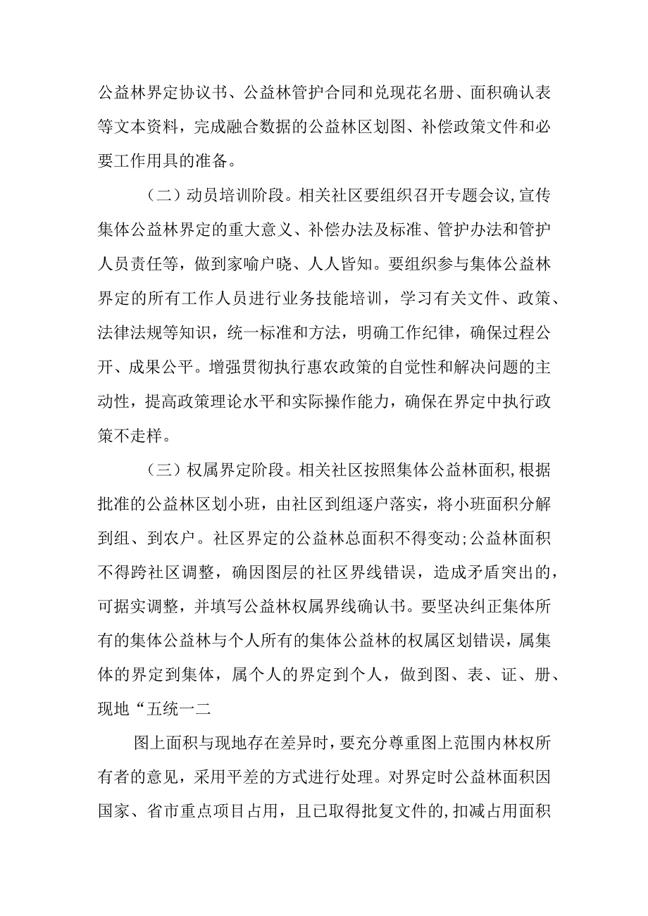 XX街道办事处集体公益林界定实施方案.docx_第2页