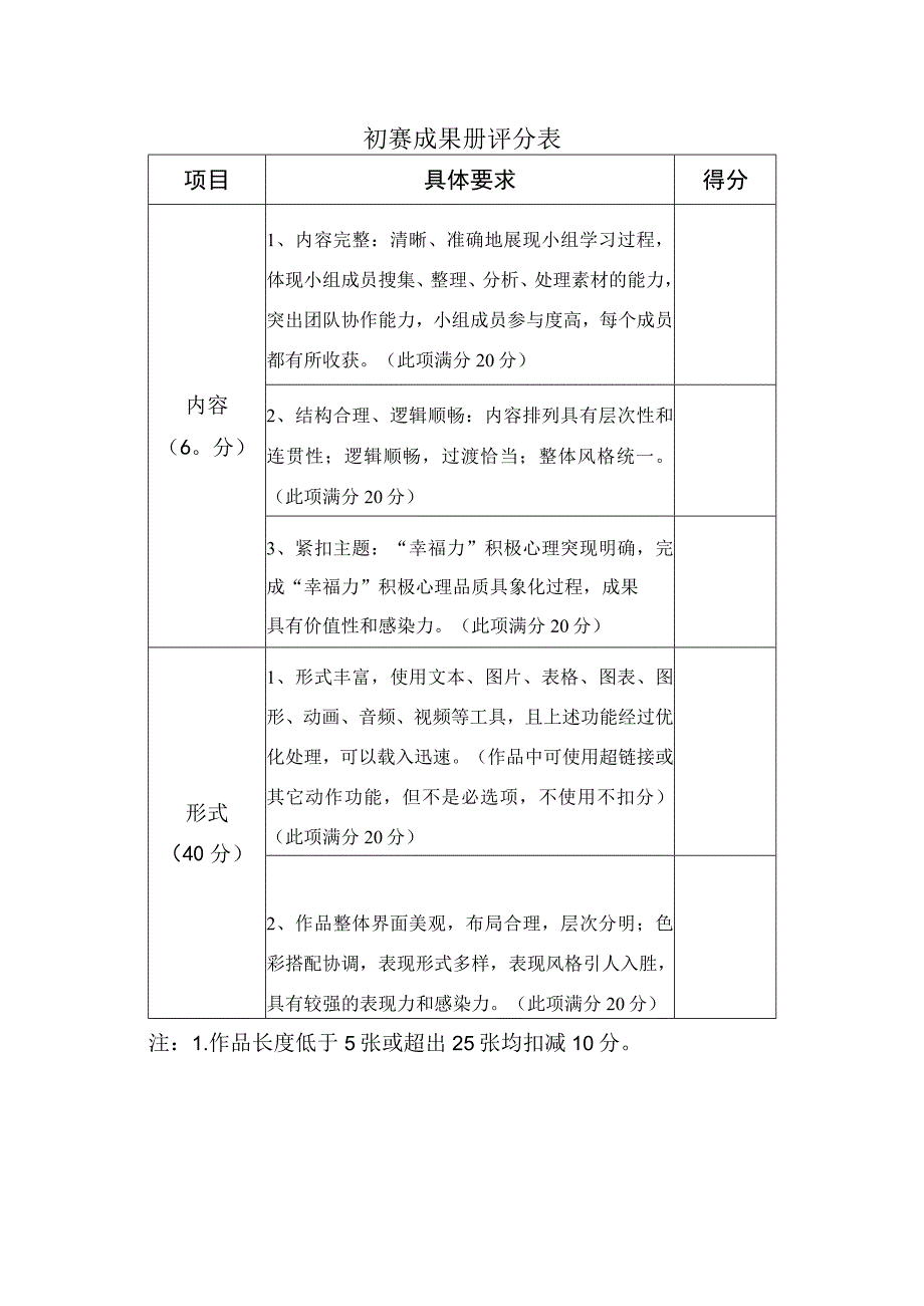 初赛成果册评分表.docx_第1页