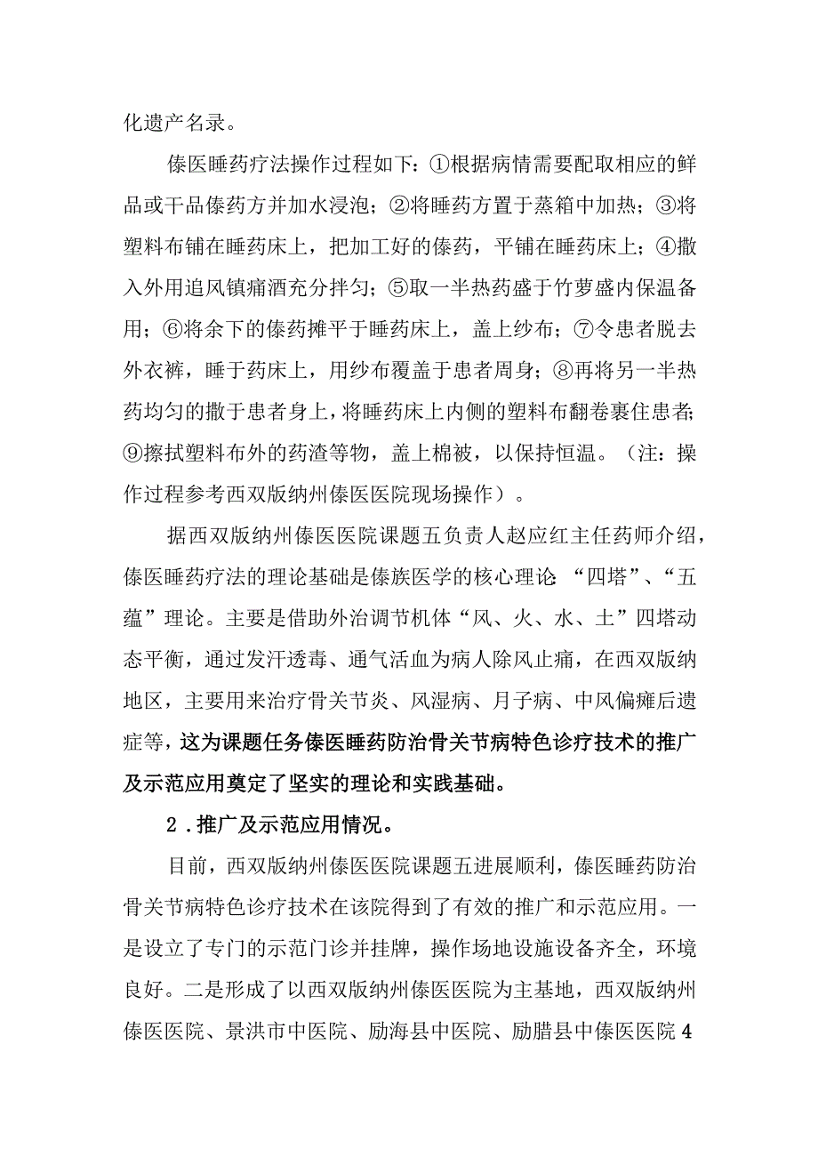 XX研发计划民族医防治常见病的特色诊疗技术推广及示范应用督导交流报告.docx_第2页