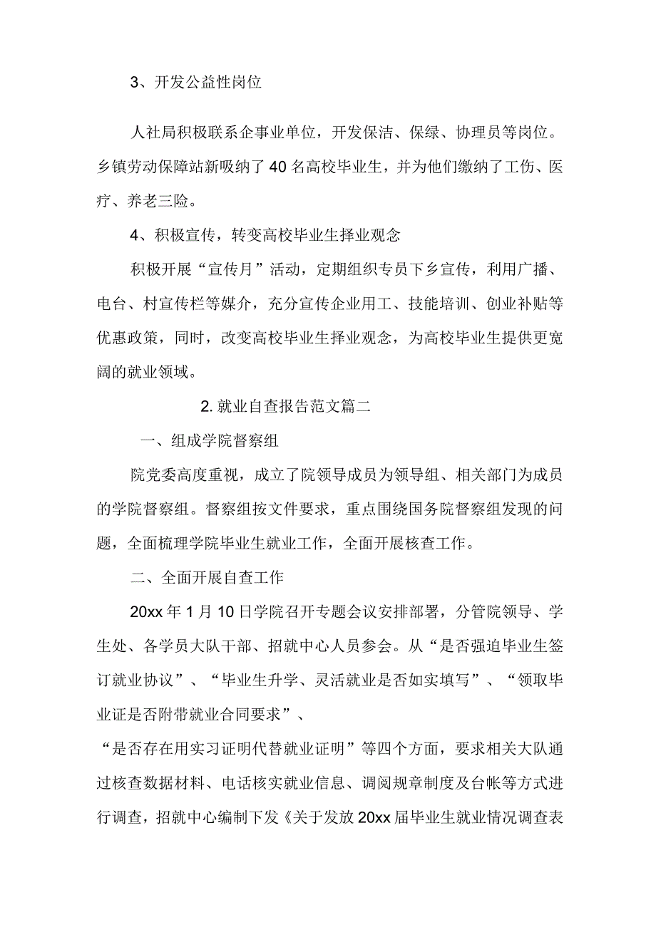 就业自查报告范文.docx_第2页