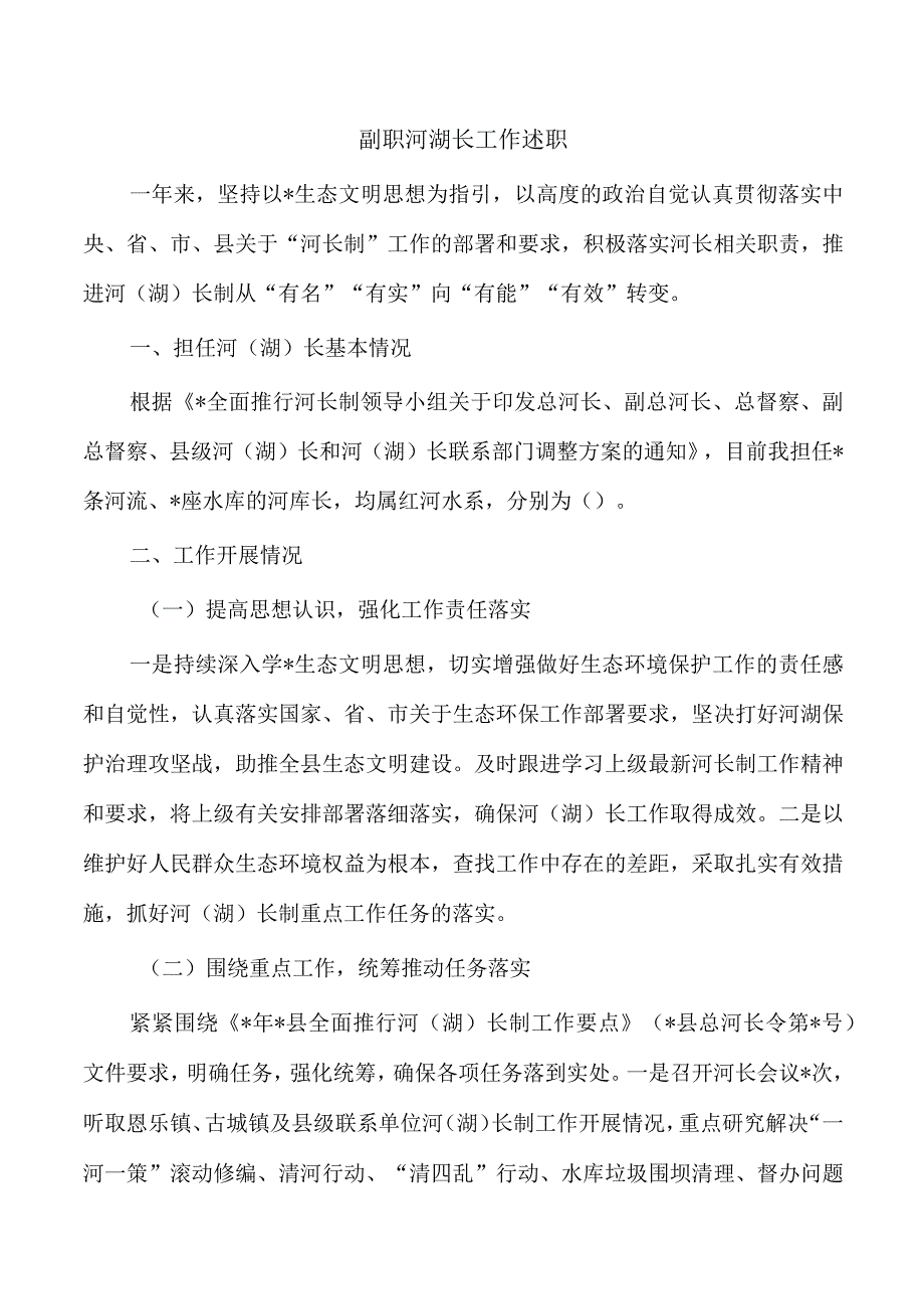 副职河湖长工作述职.docx_第1页