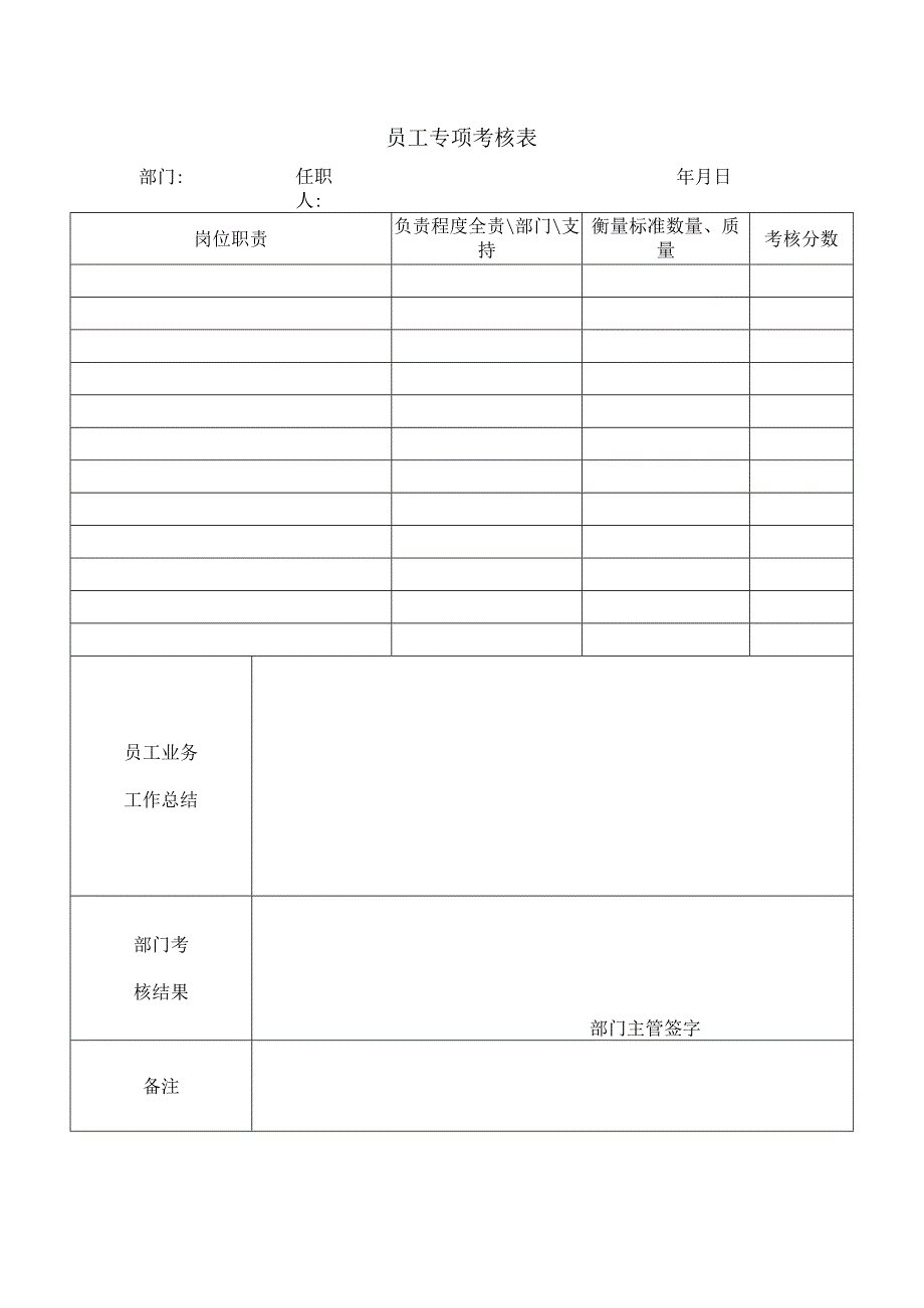 员工专项考核表.docx_第1页