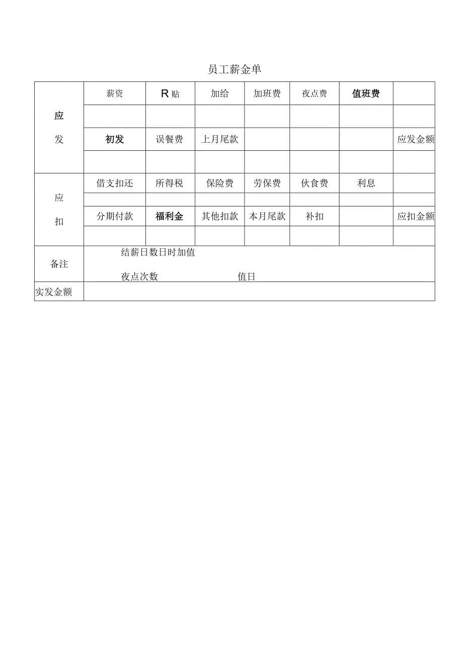 员工薪金单.docx_第1页