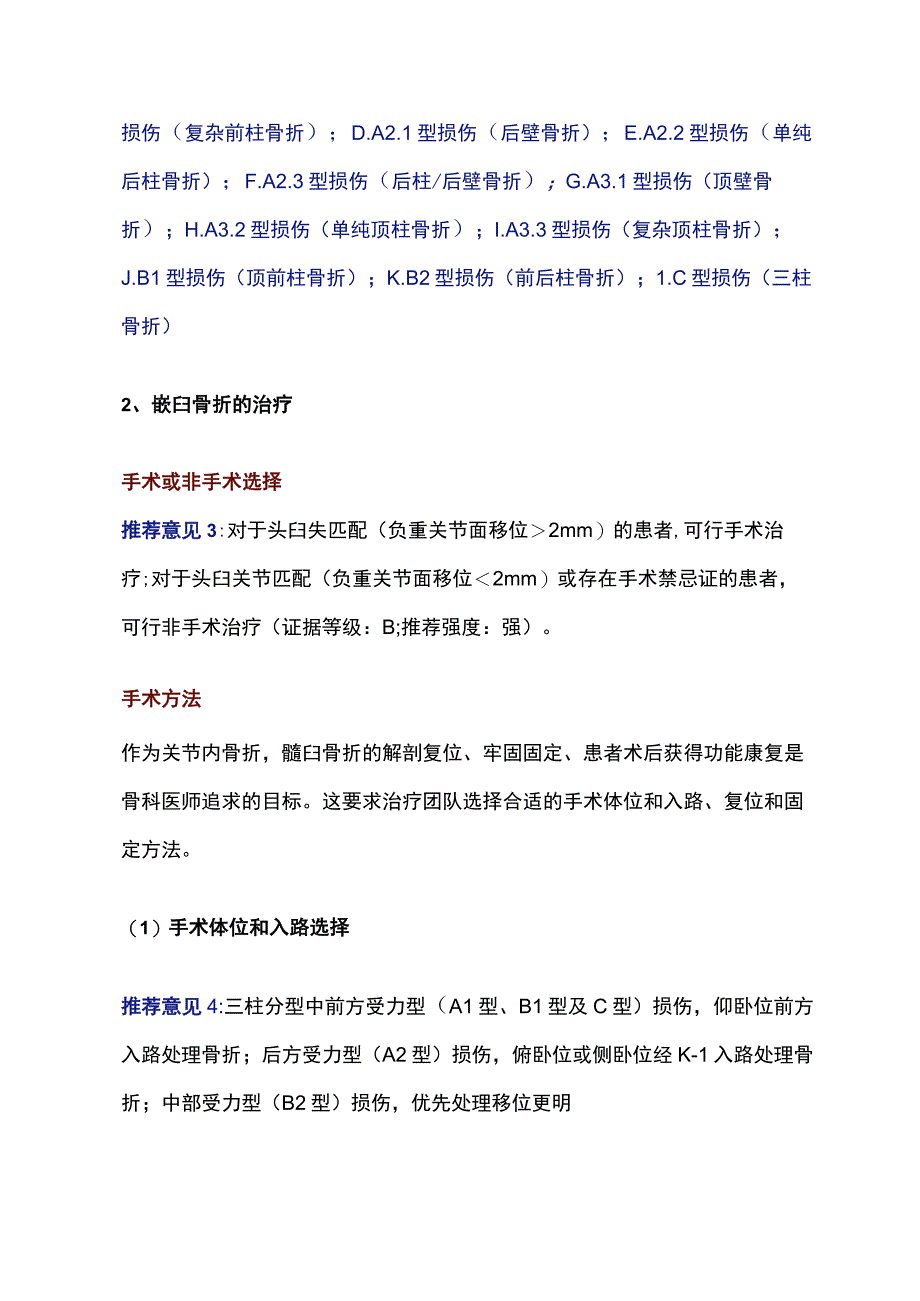 基于三柱分型的髋臼骨折精准诊疗专家共识（2023版）推荐意见.docx_第3页