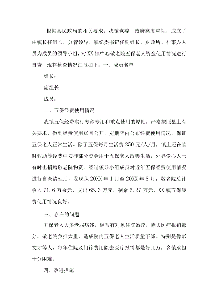 敬老院自检自查报告.docx_第2页