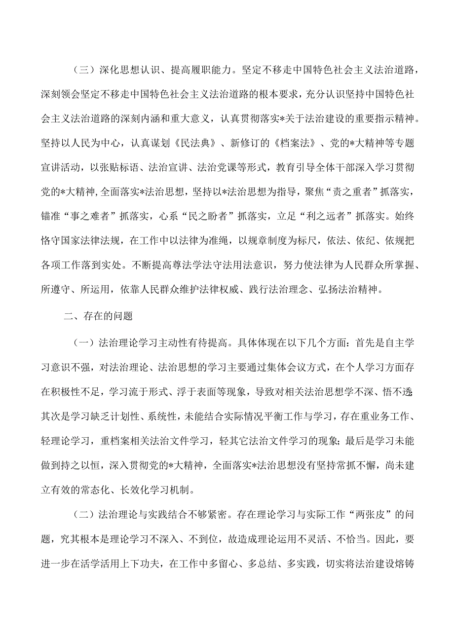 档案2023年度专题述法总结.docx_第2页